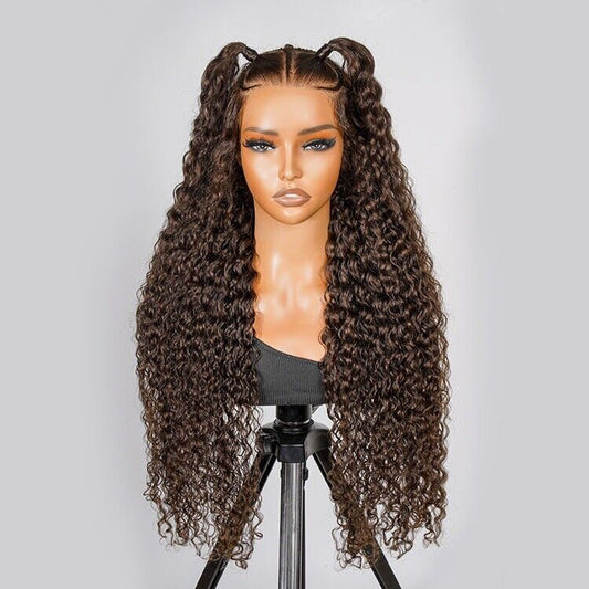 Chic Luxe Hair Glueless Pre-Cut Lace Pre-Styled Crimp Wavy Wear Go Long Wig | 100% Human Hair