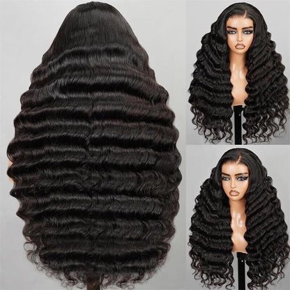 ChicLuxe Hair Wavy Wig | Lace Front | Glueless | 100% Human Hair Loose Wave 13*6 Frontal Lace