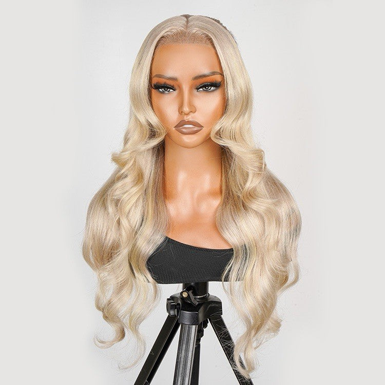 Chic Luxe Hair P18/613 Blonde Highlight Fishtail Braid Princess Haircut 13*4 Frontal Wig | 100% Human Hair