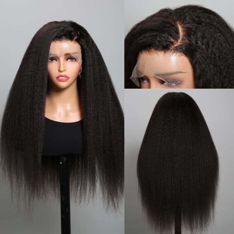 Chic Luxe Hair Full Lace Front Glueless Kinky Straight Wig | Long/Short | 100% Human Hair