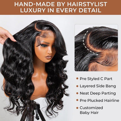 THE VICTORIA 
Side Part Soft Wave Melt Wig