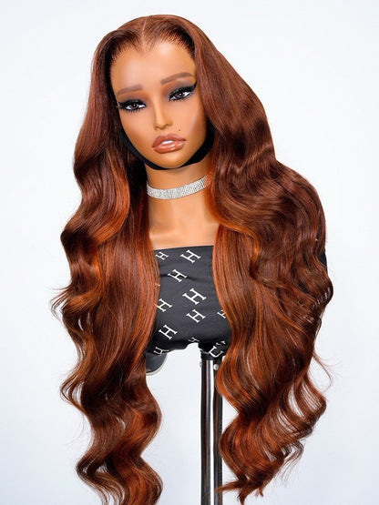 THE VALENCIA
Burnt Orange Highlight Glueless Wig