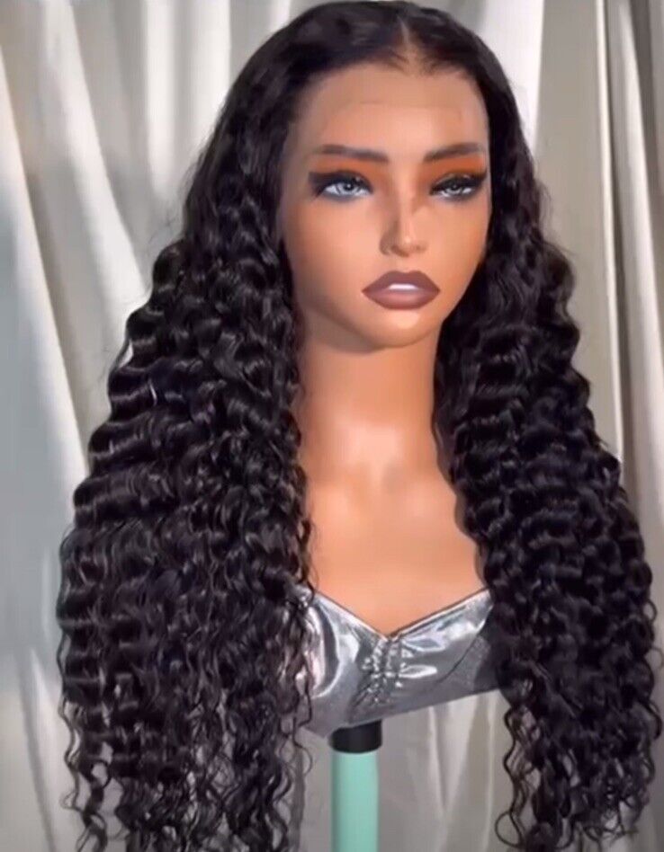 Chic Luxe Hair Loose Curly Glueless Lace Frontal Wig | 100% Human Hair | 250% Density