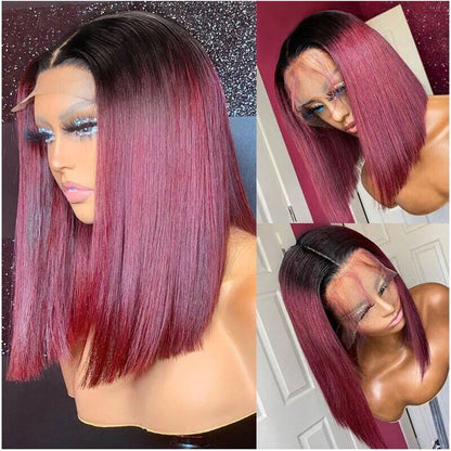 Chic Luxe Hair Glueless Lace Front Straight Wig | Short/Long | Coloured | 100% Human Hair
