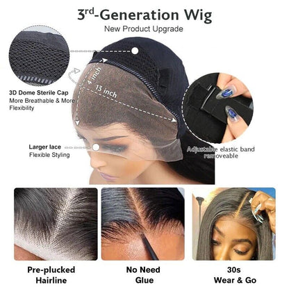 Chic Luxe Hair Glueless Lace Front Wavy Long Wig | Highlights Blonde | 100% Human Hair