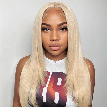 Chic Luxe Hair Layered Cut Glueless Pre Everything Lace Front Straight Blonde Wig | 100% Human Hair
