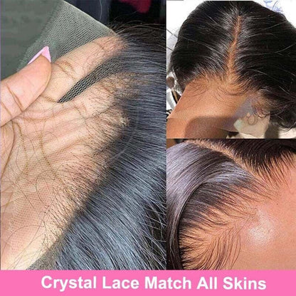 Chic Luxe Hair Full Lace Front Wavy Long Wig | Crystal/Invisible Lace | 100% Human Hair