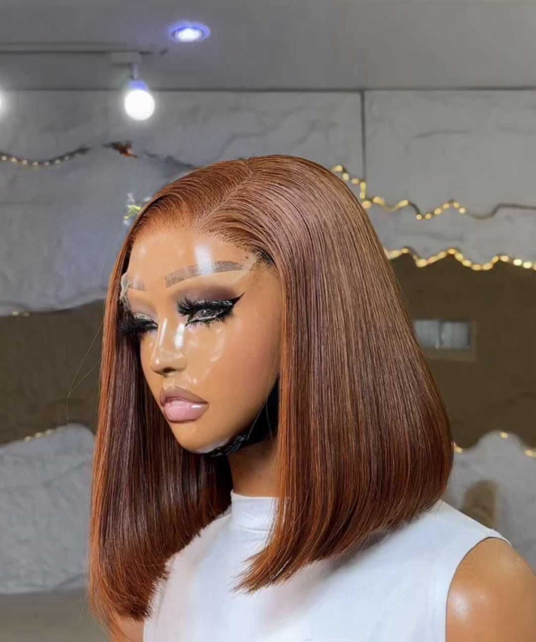 Chic Luxe Hair Vietnamese SDD Lace Front Bone Straight Glueless Wig Bob |250% Density | 100% Vietnamese Hair
