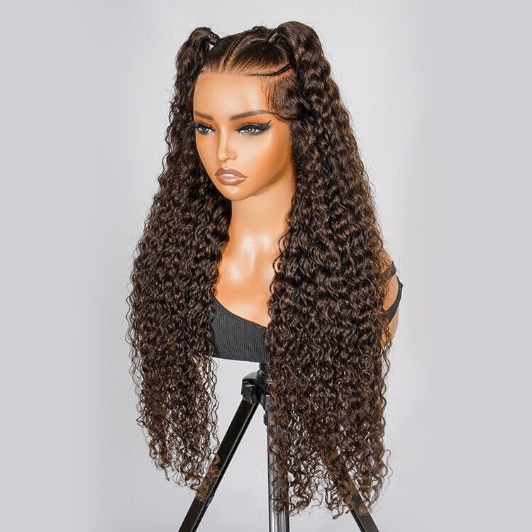 Chic Luxe Hair Glueless Pre-Cut Lace Pre-Styled Crimp Wavy Wear Go Long Wig | 100% Human Hair