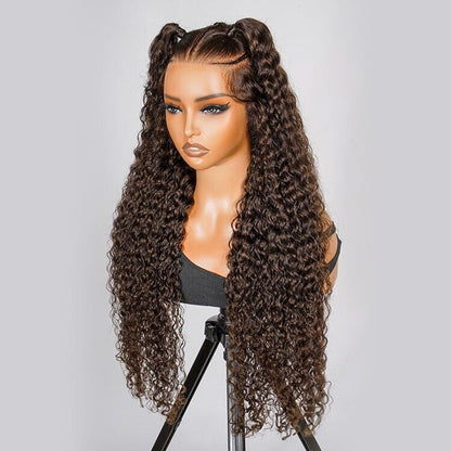 Chic Luxe Hair Glueless Pre-Cut Lace Pre-Styled Crimp Wavy Wear Go Long Wig | 100% Human Hair