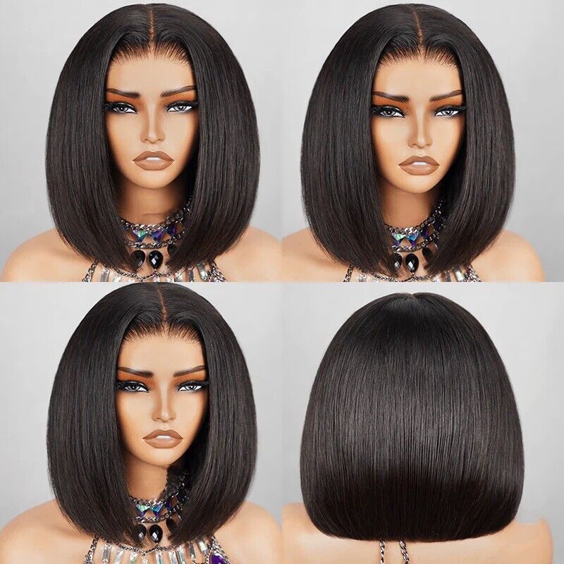 Chic Luxe Hair Glueless Wear & Go Lace Front Short Bob Wig | 100% Human Hair