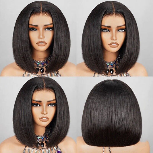 Chic Luxe Hair Glueless Wear & Go Lace Front Short Bob Wig | 100% Human Hair