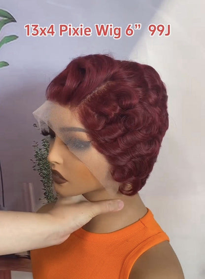 Chic Luxe Hair Pixie Cut Pre-Styled Ready To Wear Short Wig | 100% Human Hair