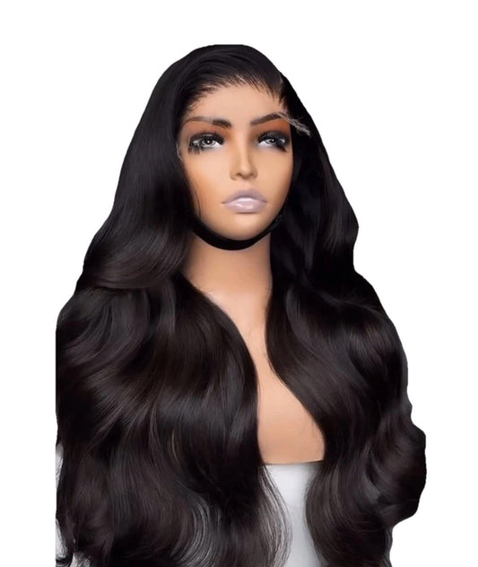 Single Donor Raw Vietnamese SDD Body Wave Glueless Lace Front Wig 100% Raw Vietnamese Hair | Full Density 13*6 Lace Front Natural Black