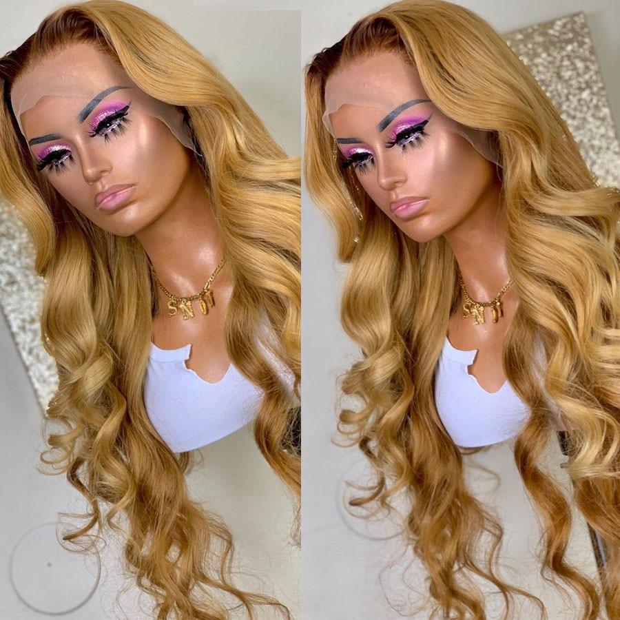 Chic Luxe Hair Full Lace Front Glueless Wavy Long Honey Blonde Wig | 100% Human Hair