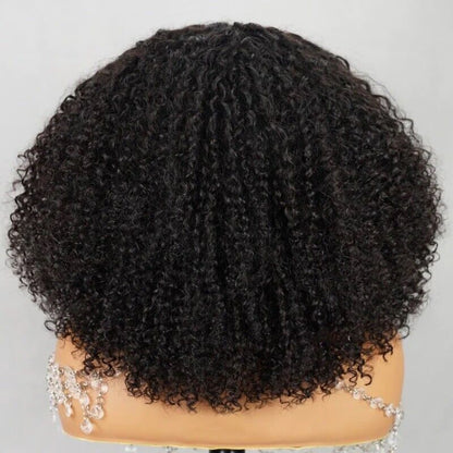 Chic Luxe Hair Glueless Wear & Go Lace Pre-Cut Front Kinky Curly Wig | 100% Human Hair