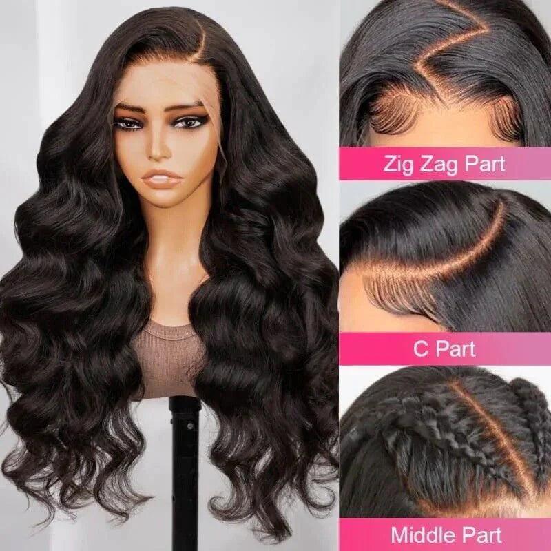 Chic Luxe Hair Full Lace Front Wavy Long Wig | Crystal/Invisible Lace | 100% Human Hair