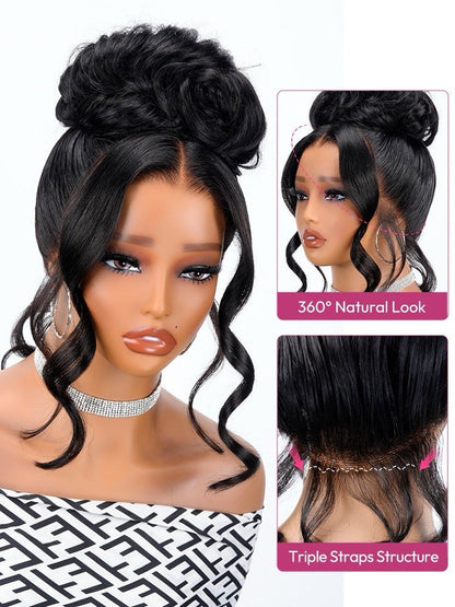 Chic Luxe Hair Glueless Ready To Wear 360 Lace Front Pre-Styled Wig | 100% Human Hair
