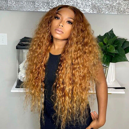Human Hair Wigs Wig Glueless Wear Go Women Pre-cut Lace Front Curly