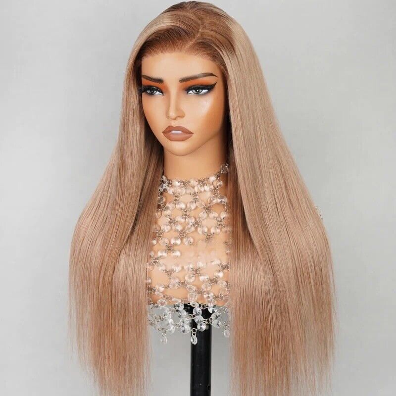Human Hair Wigs Glueless Wear Go Women Pre-cut Lace Front Cozy Blonde Wig