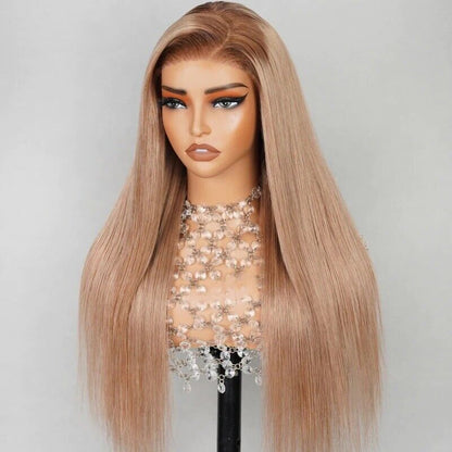 Human Hair Wigs Glueless Wear Go Women Pre-cut Lace Front Cozy Blonde Wig