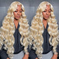 Chic Luxe Hair Full Wig Straight Wavy Lace Front Long 613 Blonde | 100% Human Hair
