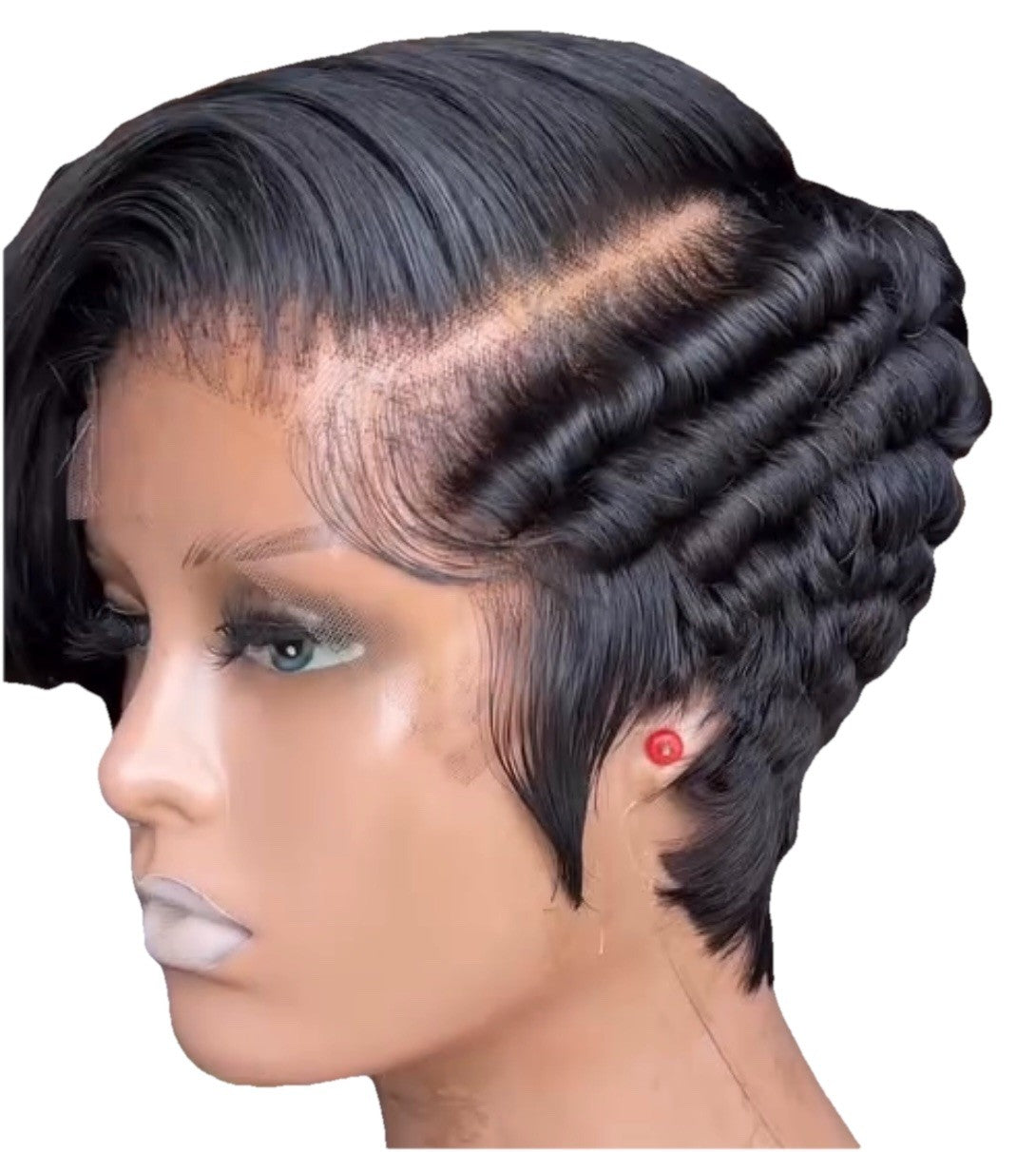 Chic Luxe Hair Pixie Cut Pre-Styled Ready To Wear Short Wig | 100% Human Hair
