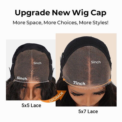 Human Hair Glueless Pre Cut Lace Ready To Wear Wig Body Wave Women Wigs 250%