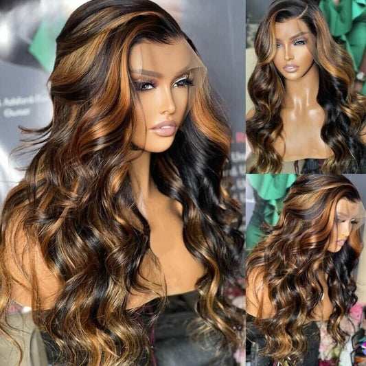 Human Hair Wigs Wig Glueless Wear and Go Women Pre-cut Lace Front Curly Long