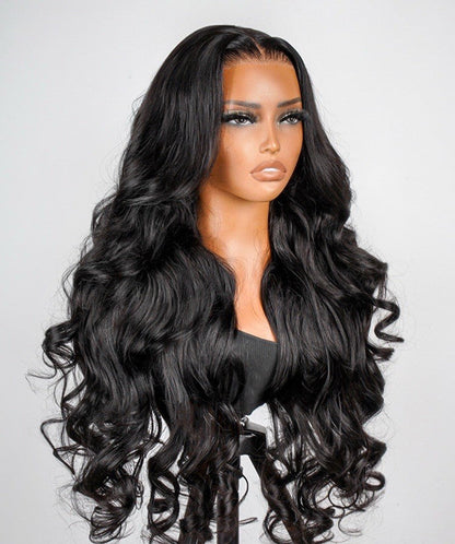 Chic Luxe Hair Glueless Ocean Wave 13x4 Lace Frontal Wig | Pre-Plucked & Bleached | 100% Human Hair | 250%