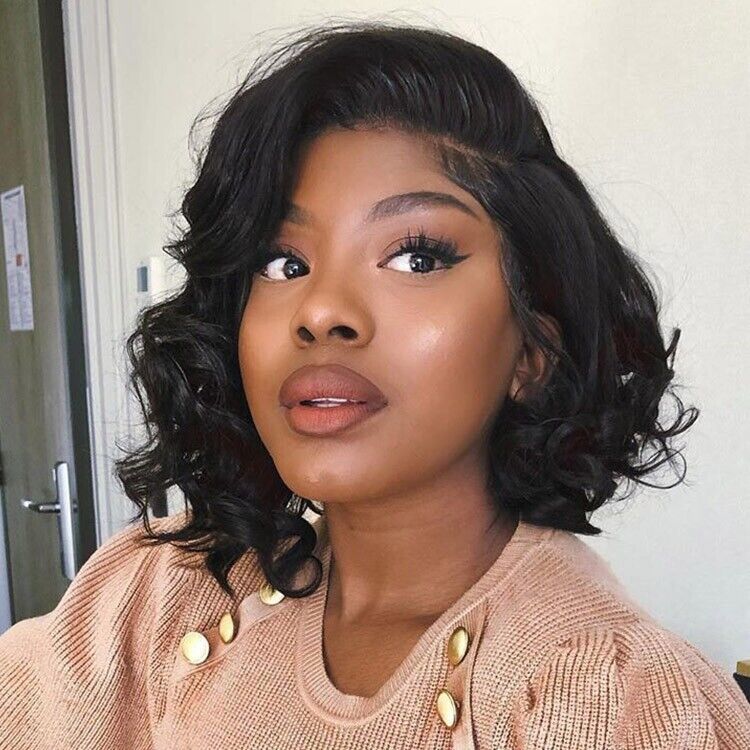 Chic Luxe Hair Glueless Bouncy Lace Front Loose Wave Short Wig | 100% Human Hair