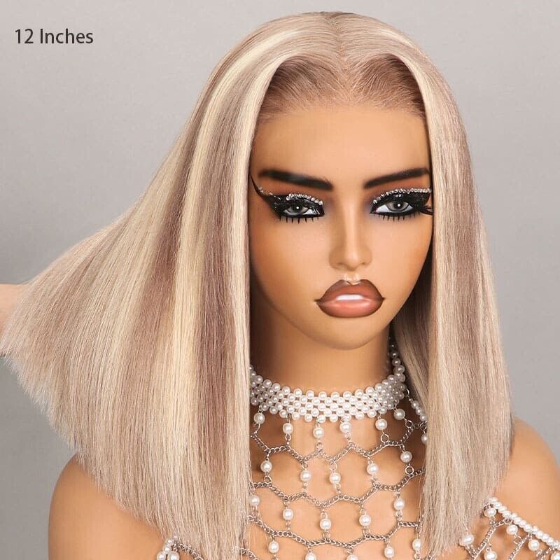 Chic Luxe Hair Glueless Lace Front Straight Wear And Go Short Wig | 100% Human Hair
