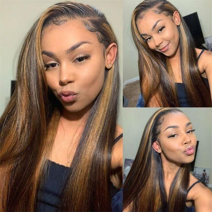 Human Hair Wigs Wig Glueless Wear and Go Women Pre-cut Lace Front Curly Long