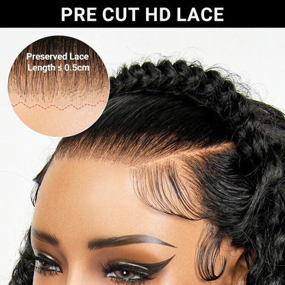 Glueless Pre Styled Pre Cut Lace Ready To Wear Wig Deep Wave Human Hair