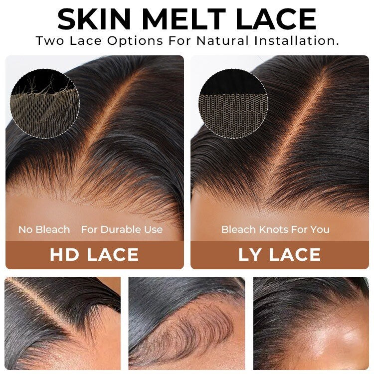 Chic Luxe Hair Blunt Cut Short Bob Ready To Go Glueless Lace Front Wig | 100% Human Hair