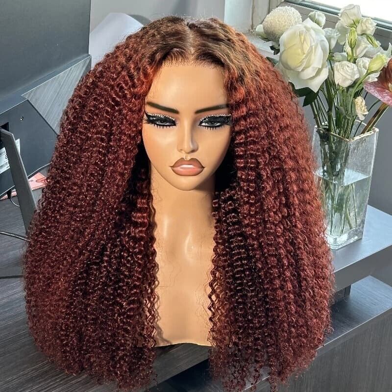 Human Hair Wigs Women Glueless Wear and Go Lace Front Afro Kinky  Wig