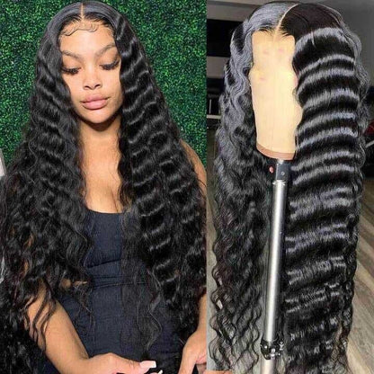 Human Hair Wigs Lace Front Wigs 30inch 36inch Deal Extra Long Women Wigs Wavy