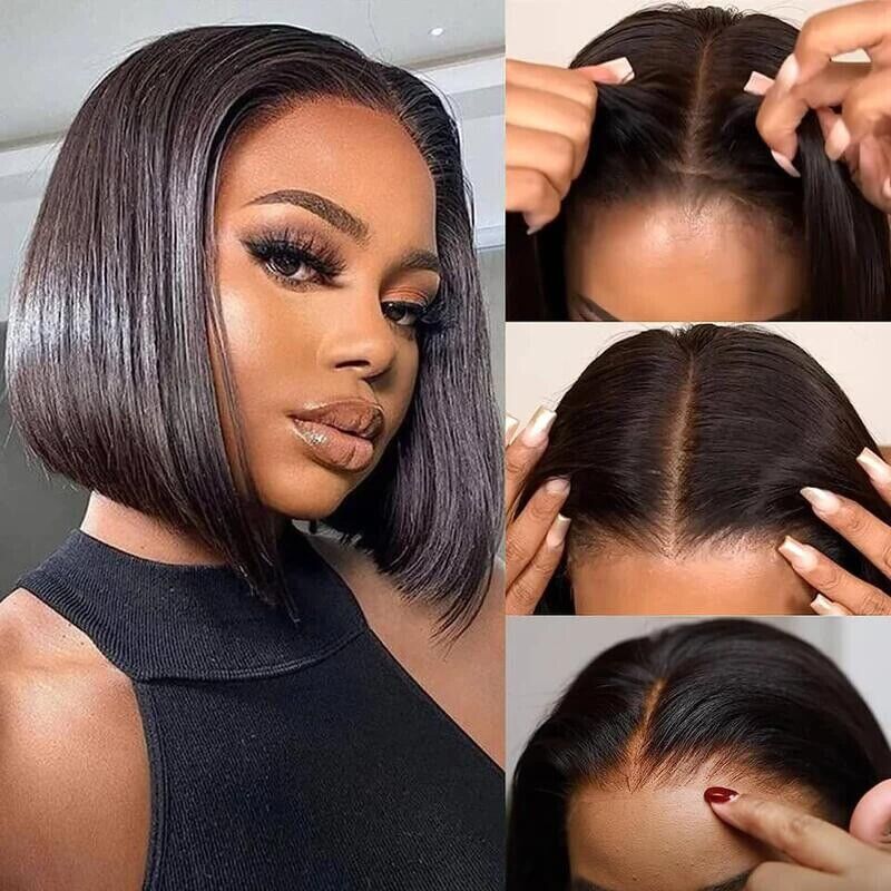 Chic Luxe Hair Glueless Wear & Go Lace Front Short Bob Wig | 100% Human Hair