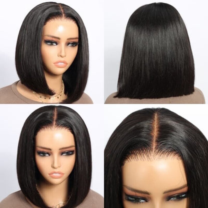 Chic Luxe Hair Glueless Wear & Go Lace Front Short Bob Wig | 100% Human Hair
