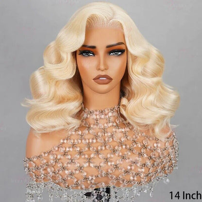 Chic Luxe Hair Glueless Wear & Go Lace Front Blonde Short Wig | 100% Human Hair