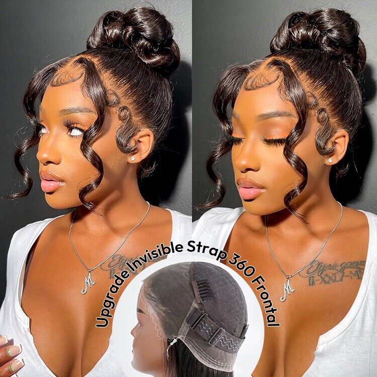 Vietnamese Glueless Ready To Wear 360 Lace Front Human Hair Wigs  Pre Styled Women Wig