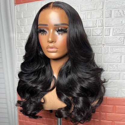 Chic Luxe Hair Glueless Ready To Wear Wavy Straight Wig | Pre-Cut Lace Front | 100% Human Hair