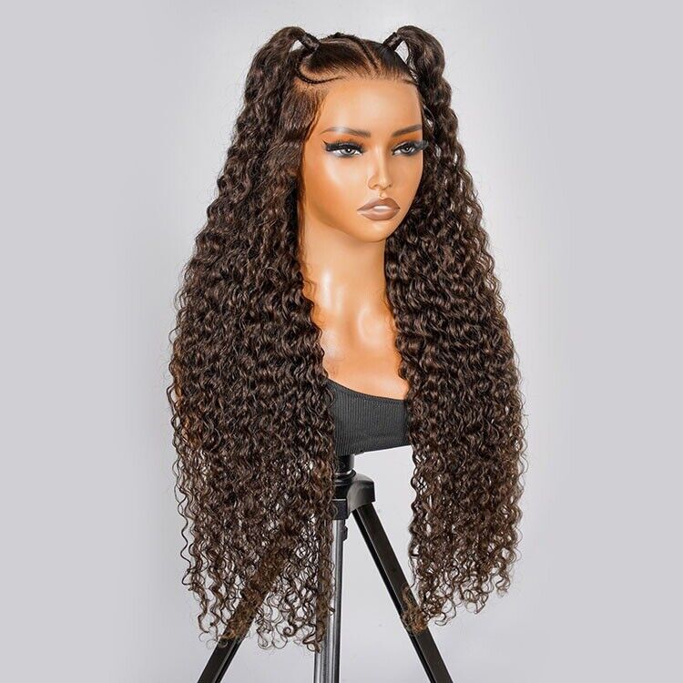 Chic Luxe Hair Glueless Pre-Cut Lace Pre-Styled Crimp Wavy Wear Go Long Wig | 100% Human Hair