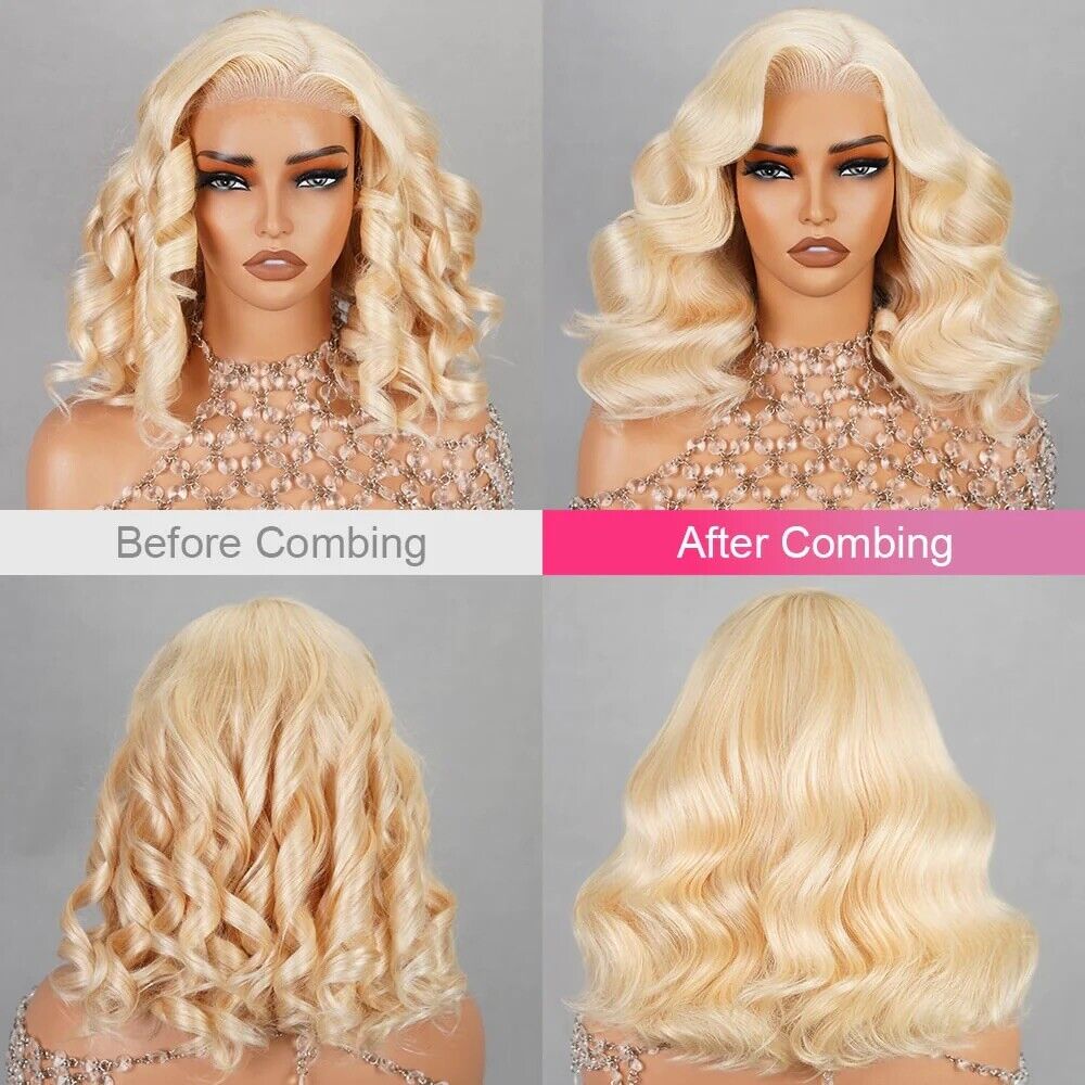 Chic Luxe Hair Glueless Wear & Go Lace Front Blonde Short Wig | 100% Human Hair