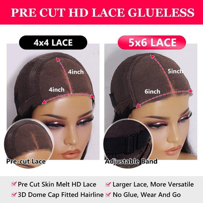 Human Hair Wigs Wig Glueless Wear And Go Women Lace Front Curly Long