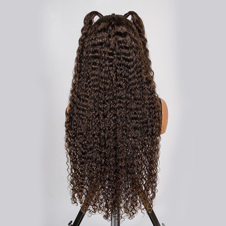 Chic Luxe Hair Glueless Pre-Cut Lace Pre-Styled Crimp Wavy Wear Go Long Wig | 100% Human Hair