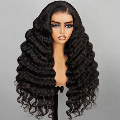 ChicLuxe Hair Wavy Wig | Lace Front | Glueless | 100% Human Hair Loose Wave 13*6 Frontal Lace