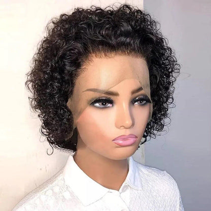 Chic Luxe Hair Glueless Wear & Go Pixie Lace Front Short Curly Wig | 100% Human Hair