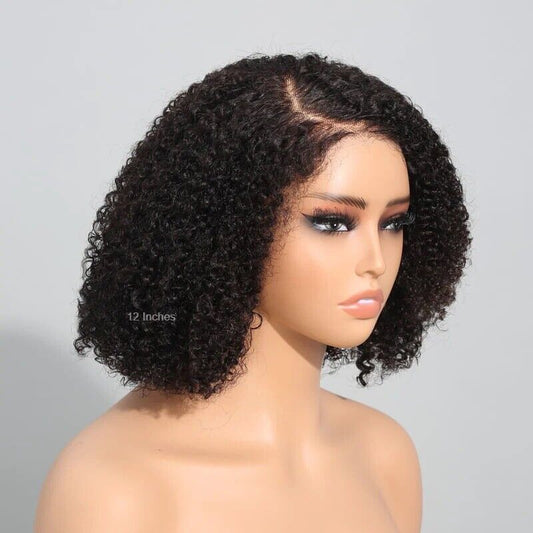 Chic Luxe Hair Glueless Jerry Curly Short Lace Front Bob Wig | 100% Human Hair