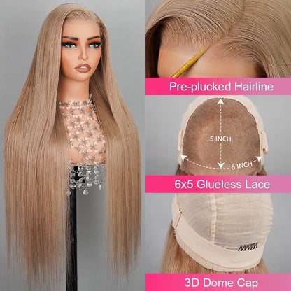 Chic Luxe Hair Glueless Wear Go Pre-Cut Lace Front Wig | Straight/Curly | 100% Human Hair